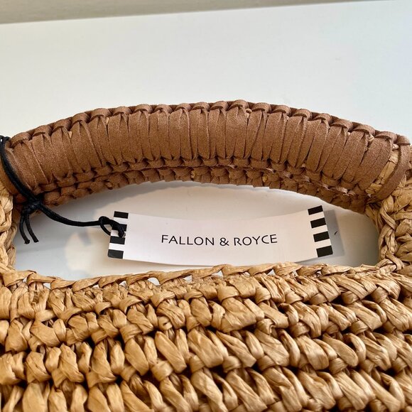 FALLON & ROYCE - Paloma Natural Woven Straw Tote Bag (NWT) - Picture 6 of 6